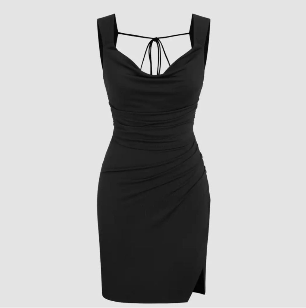 Elegant Black Sleeveless Dress